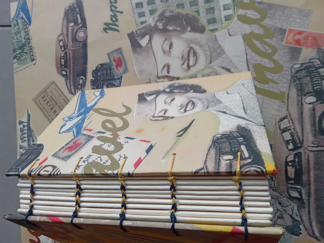Rilegatura copta artigianale con dorso esposto - Tecnica di legatoria artistica tradizionale - Tutorial ArtPapel Italy