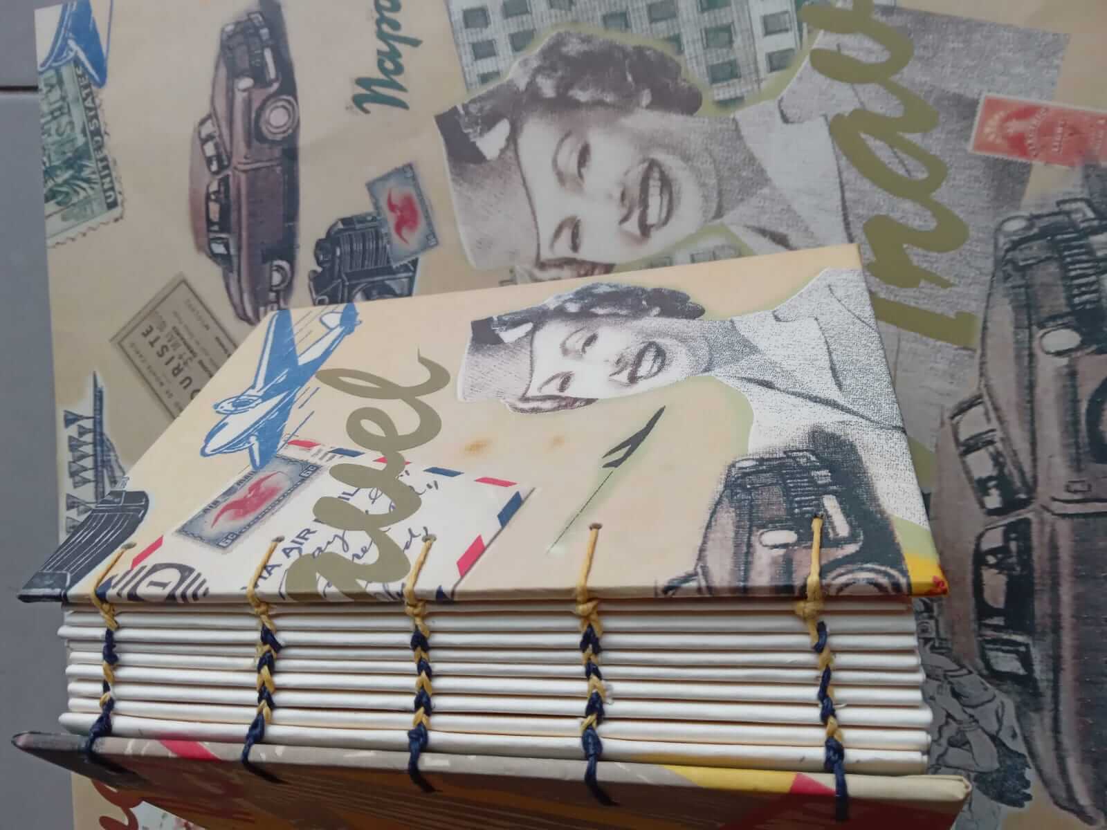 Rilegatura copta artigianale con dorso esposto - Tecnica di legatoria artistica tradizionale - Tutorial ArtPapel Italy