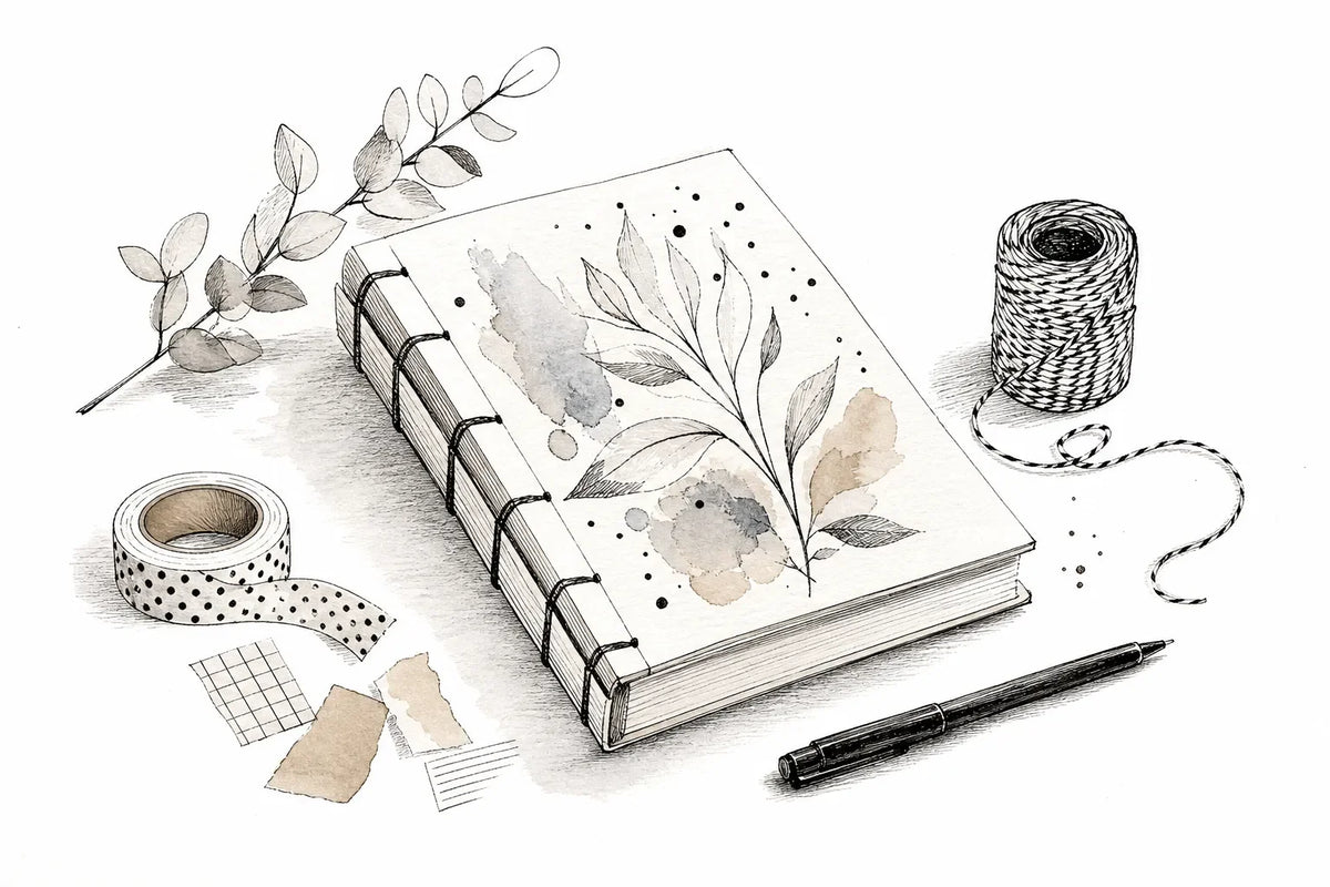 Quaderno fai da te con copertina decorata: tutorial