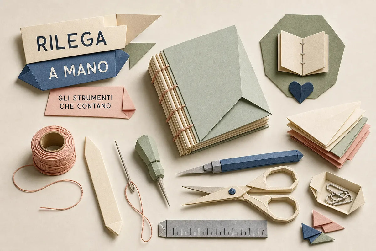 Strumenti indispensabili per rilegare libri fatti a mano
