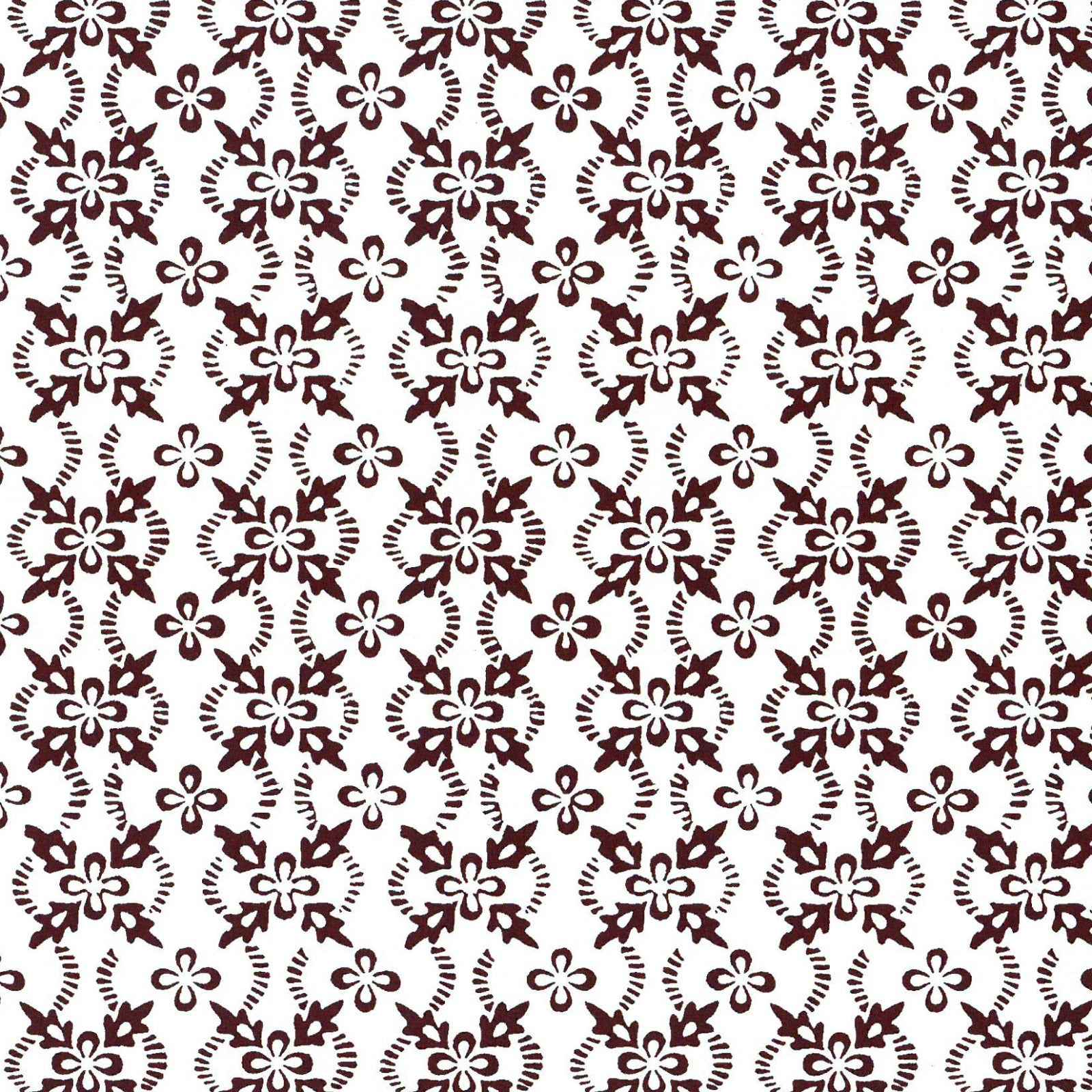 Carta decorata Collezione Liberty - Fiori marroni