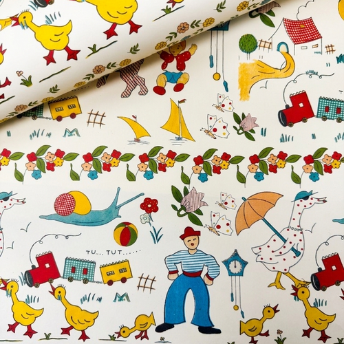 Carta decorata Collezione Bambini - Giocattoli vintage