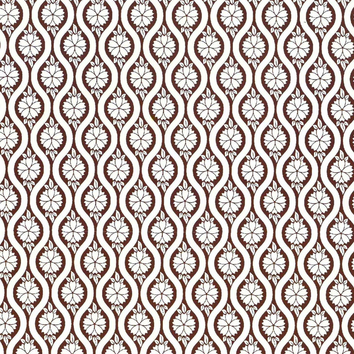 Dettaglio del motivo floreale della carta decorata Liberty