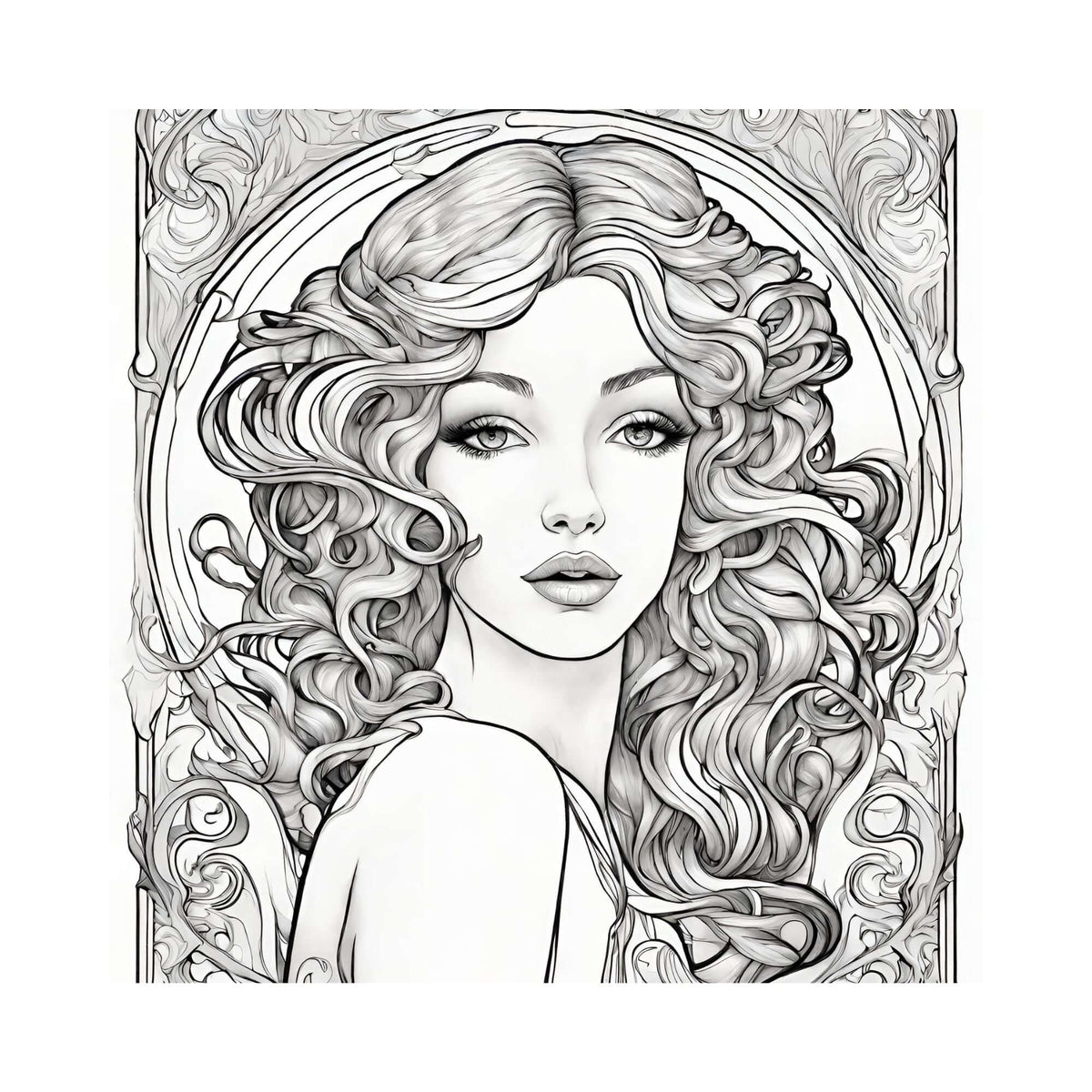 Libro da colorare Art Nouveau di Silvia Camilleri