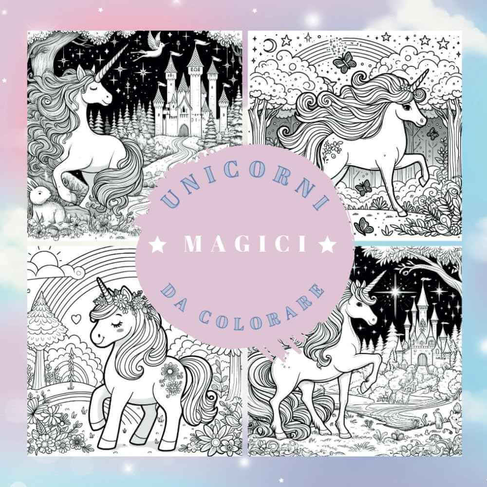 Libro da Colorare Unicorni