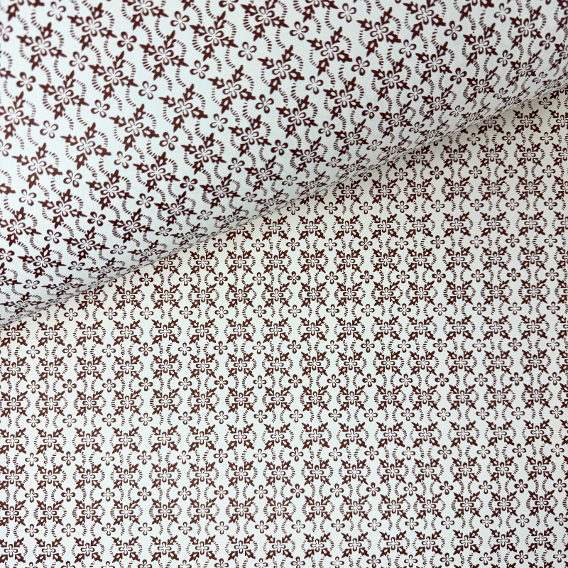 Carta decorata con fiori marroni stile Carta Varese