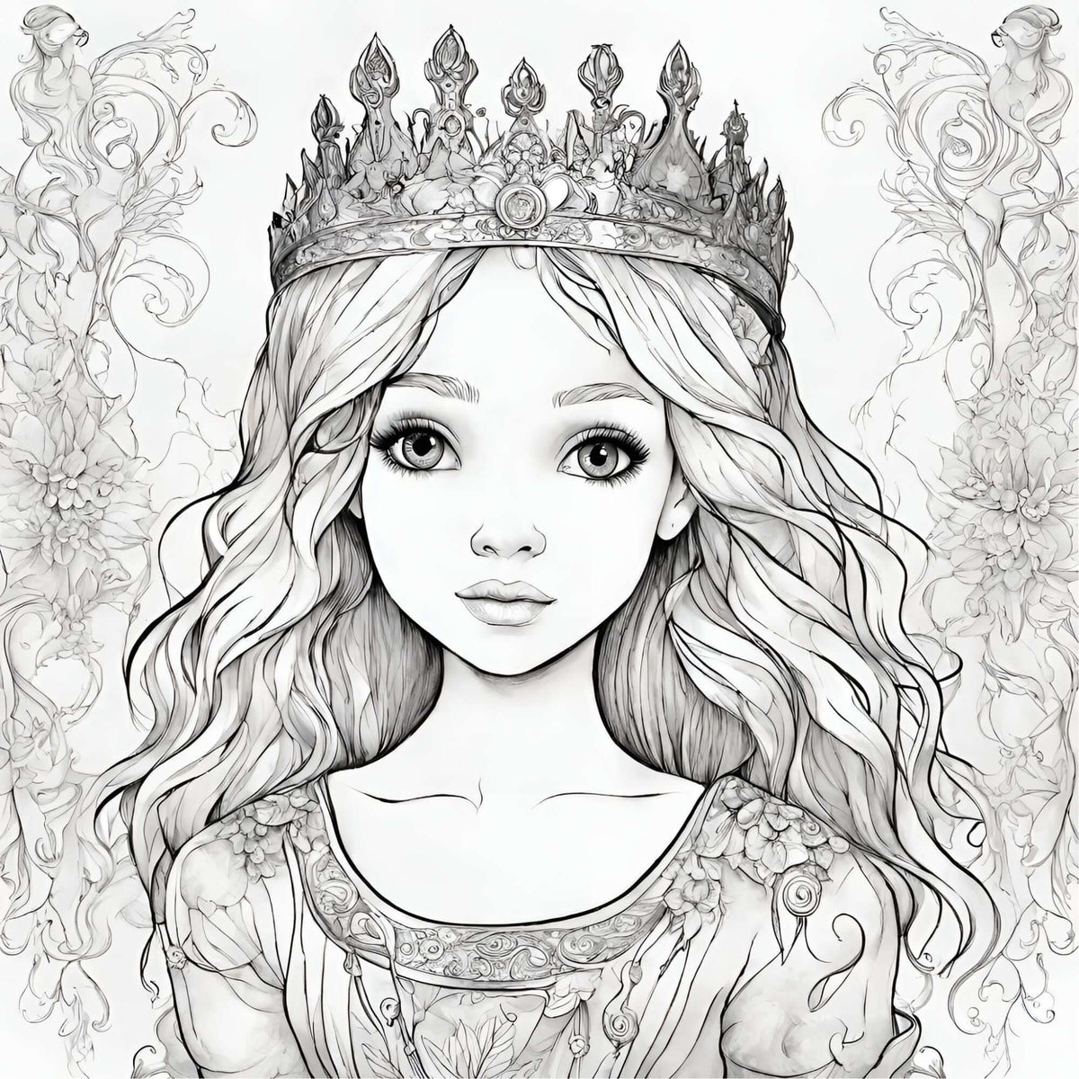 disegno-principessa-corona-da-colorare