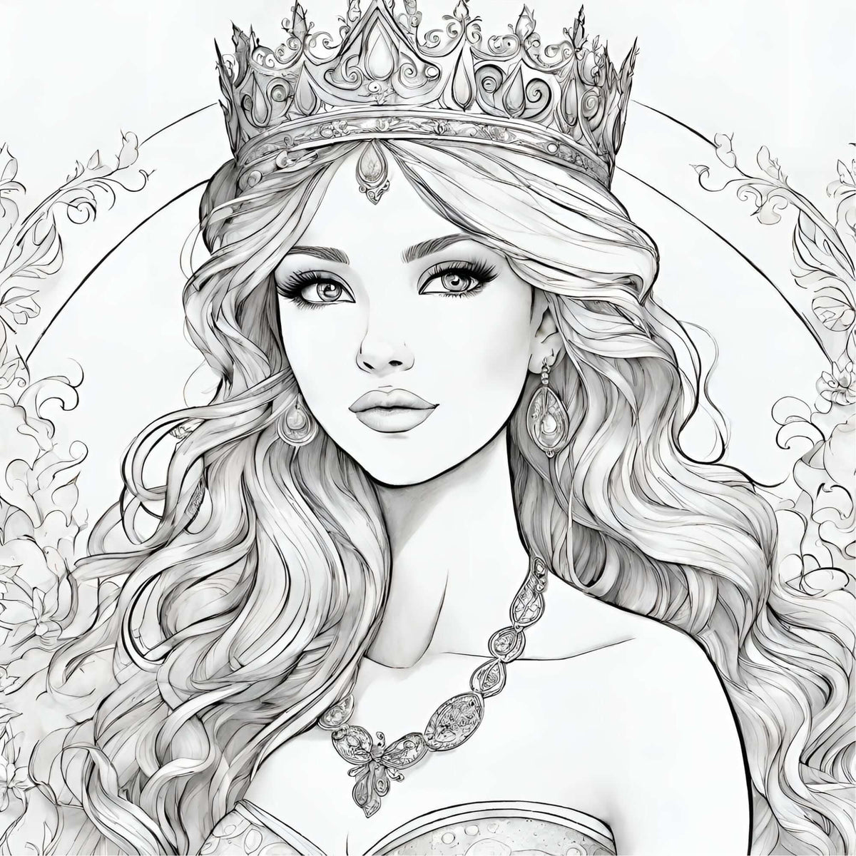 Libro da colorare Principesse per bambine – Silvia Camilleri