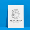 Poster ironico A5 Ogni tanto fattelo un bel bagno di realismo