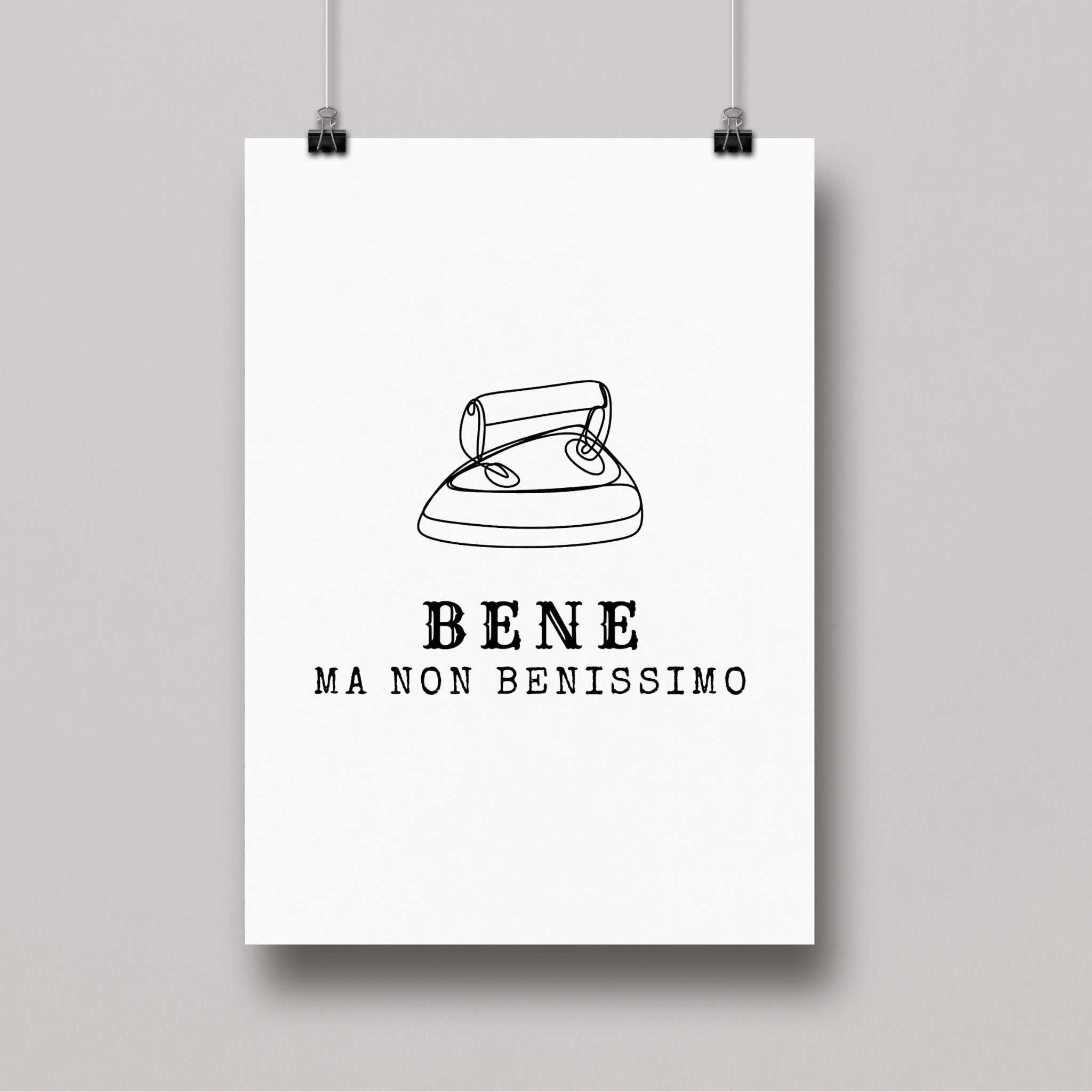 Poster A5 Bene ma non benissimo