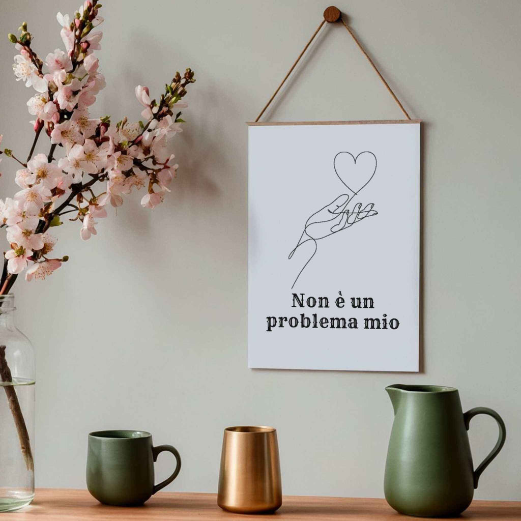 Poster ironico A5 Non è un problema mio