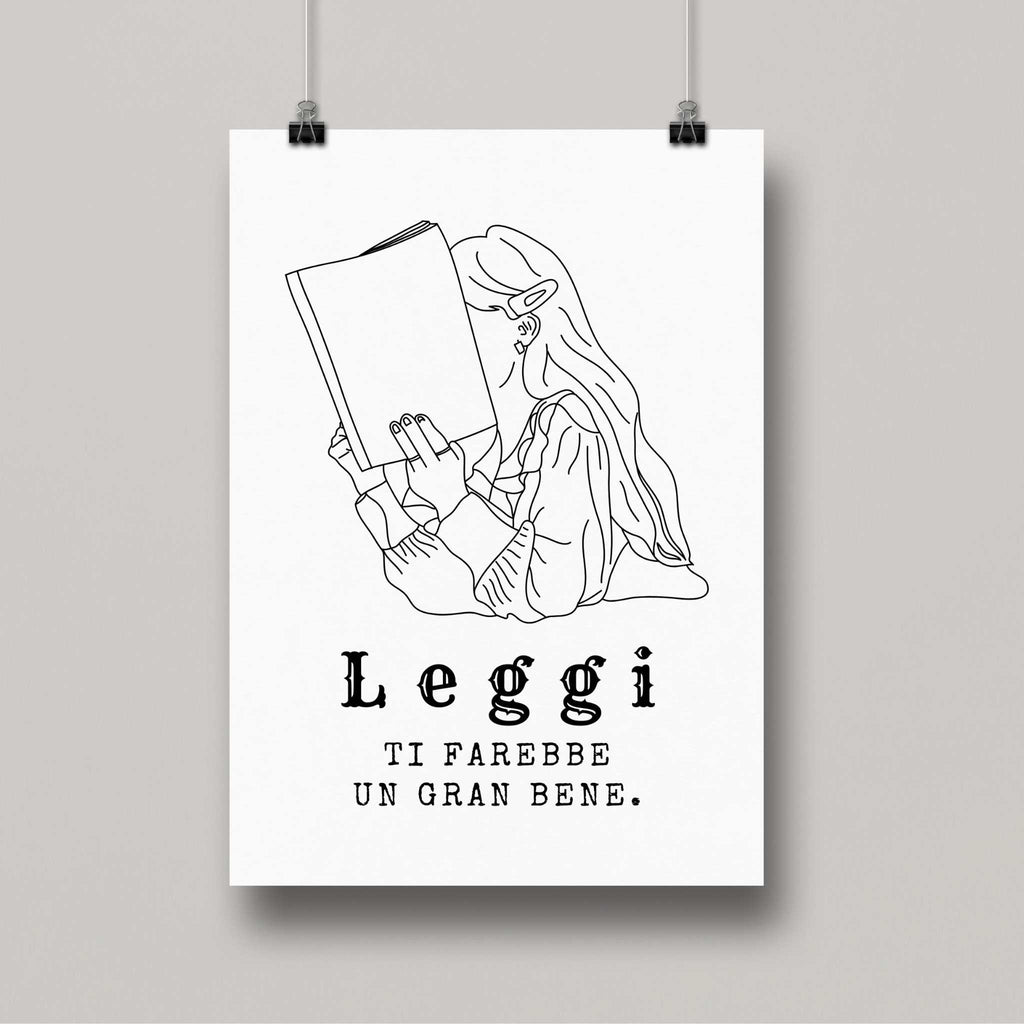 Poster A5 Leggi ti farebbe un gran bene