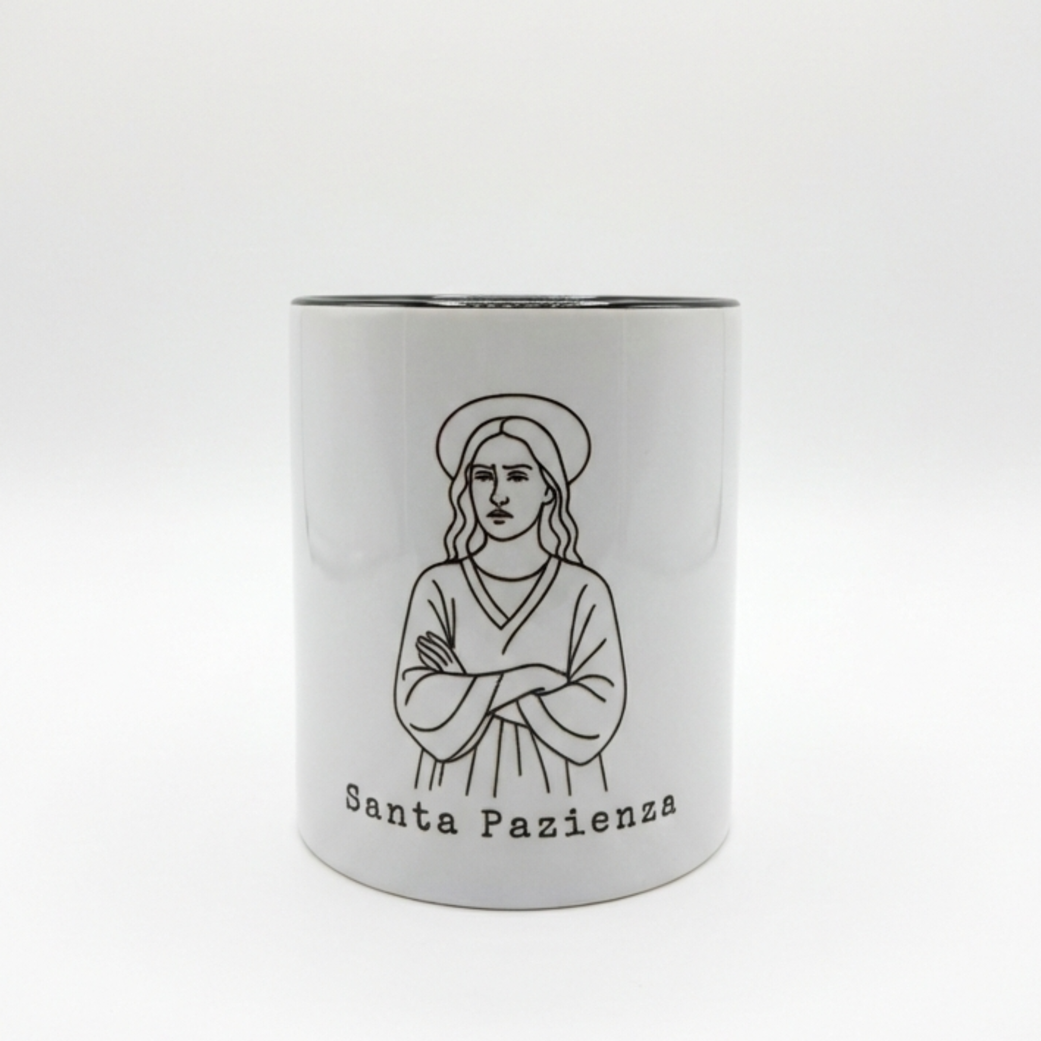 Tazza ironica Santa Pazienza