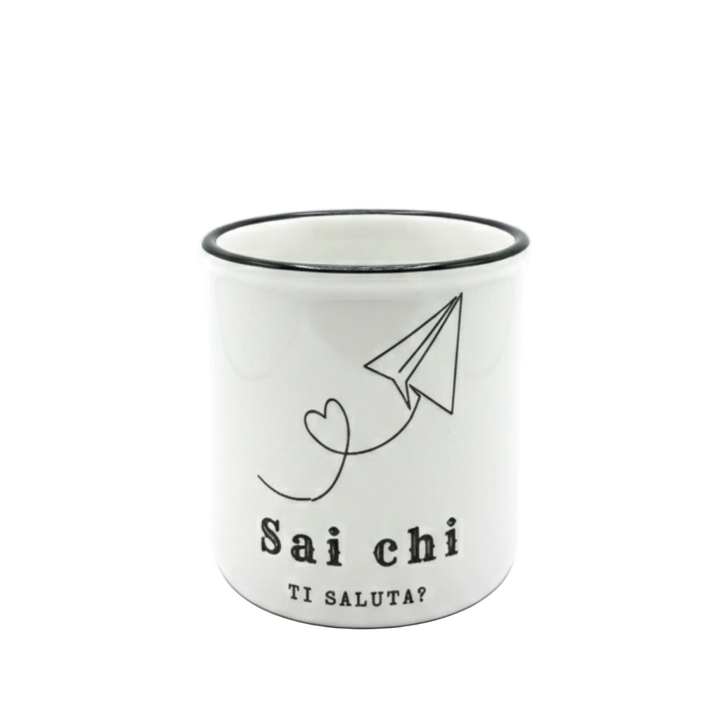 Tazza ironica Sai chi ti saluta?