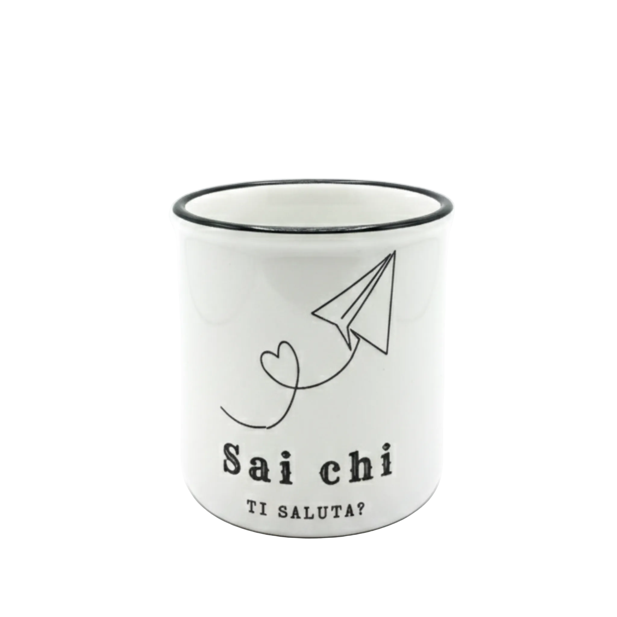 Tazza ironica Sai chi ti saluta?